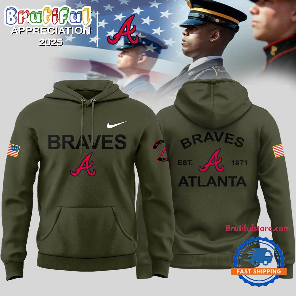 Atlanta Braves 2025 Military Appreciation Limited Edition Hoodie