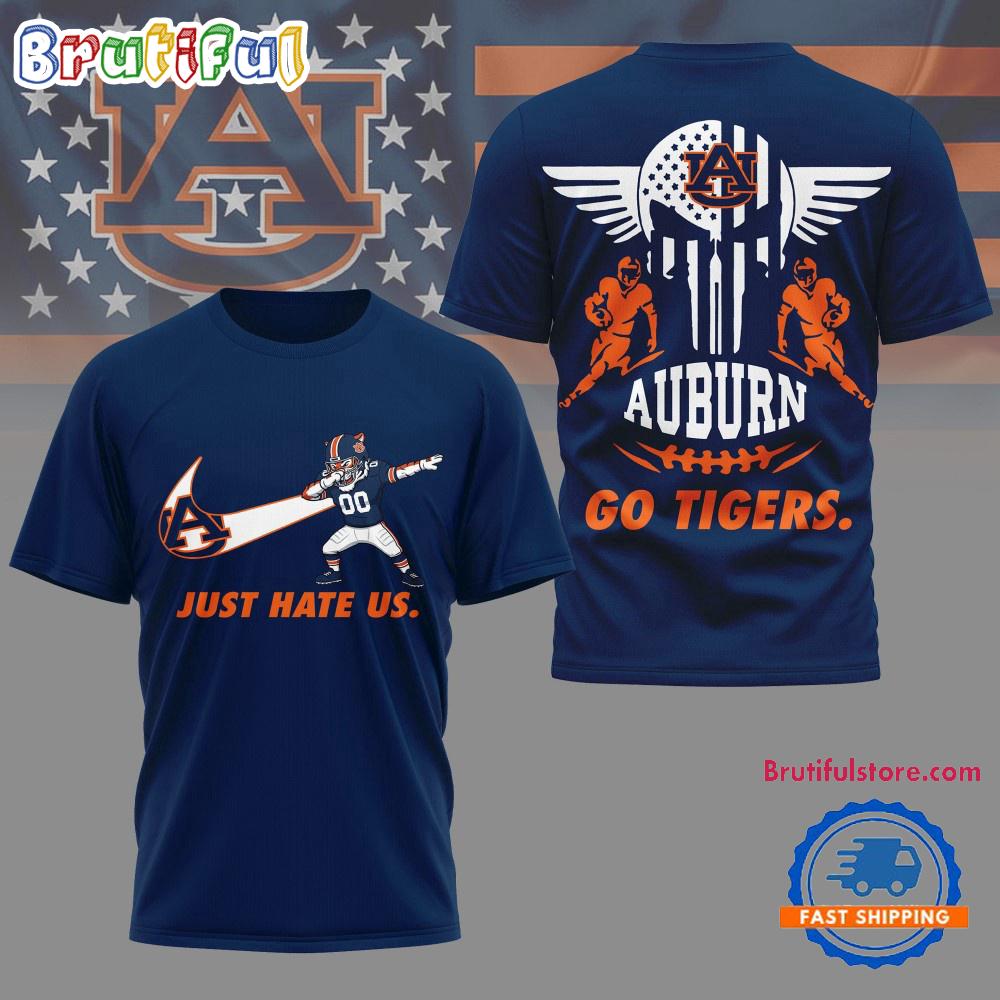 Auburn Tigers 2025 NCAA Just Hate Us Limited 3D Shirt