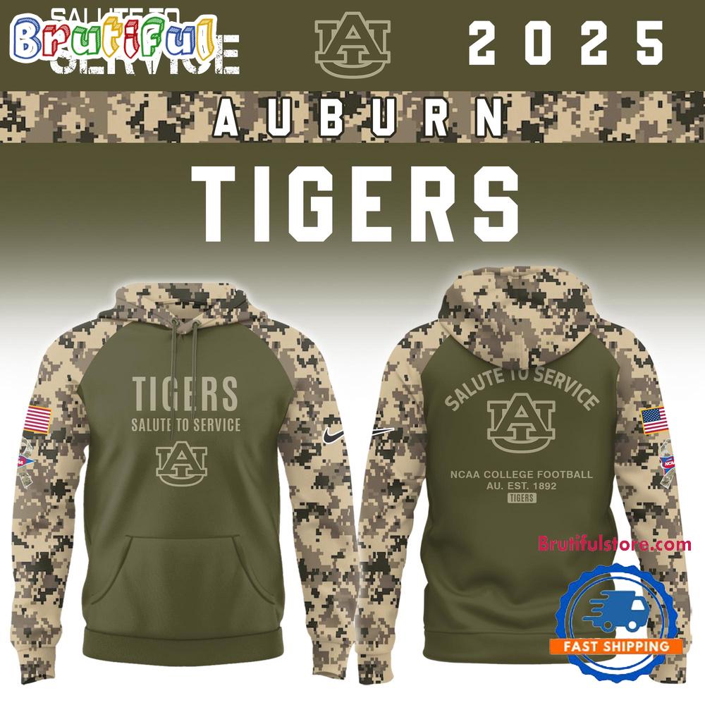 Auburn Tigers 2025 NCAA Salute To Service Limited New Hoodie