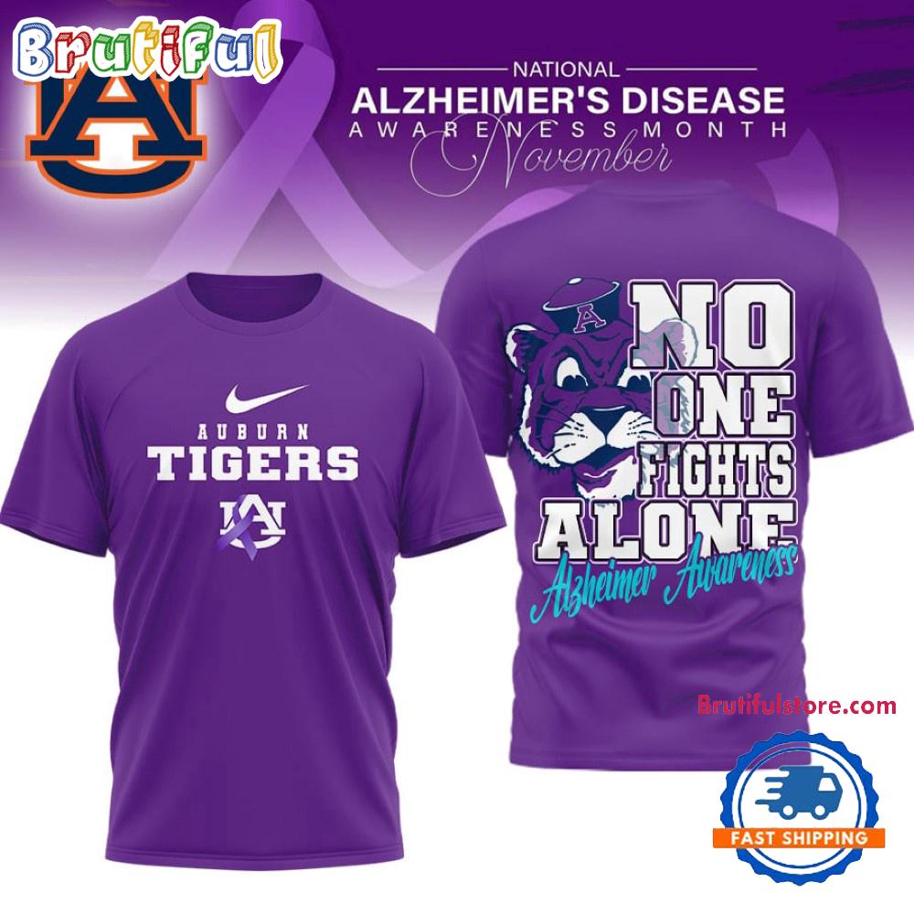 Auburn Tigers NCAA Alzheimer Awareness November Unisex 3D Shirt