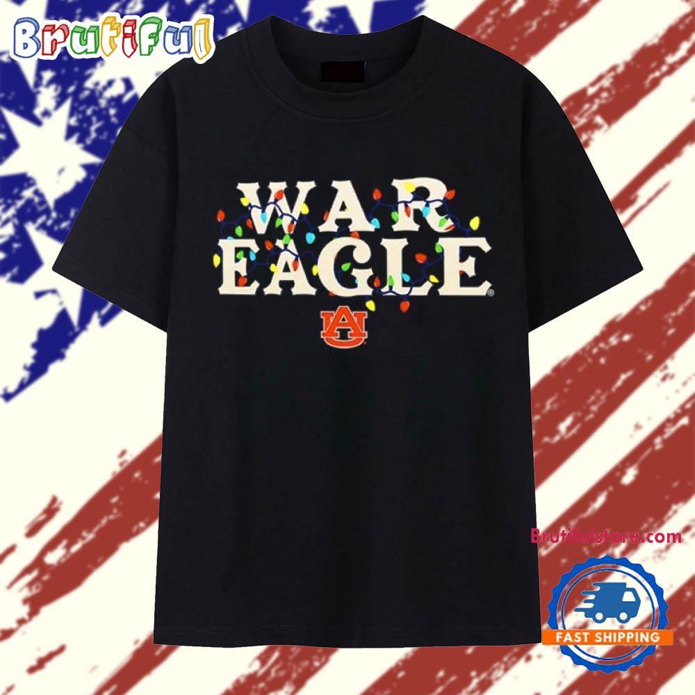 Auburn Tigers War Eagle string lights Christmas T Shirt