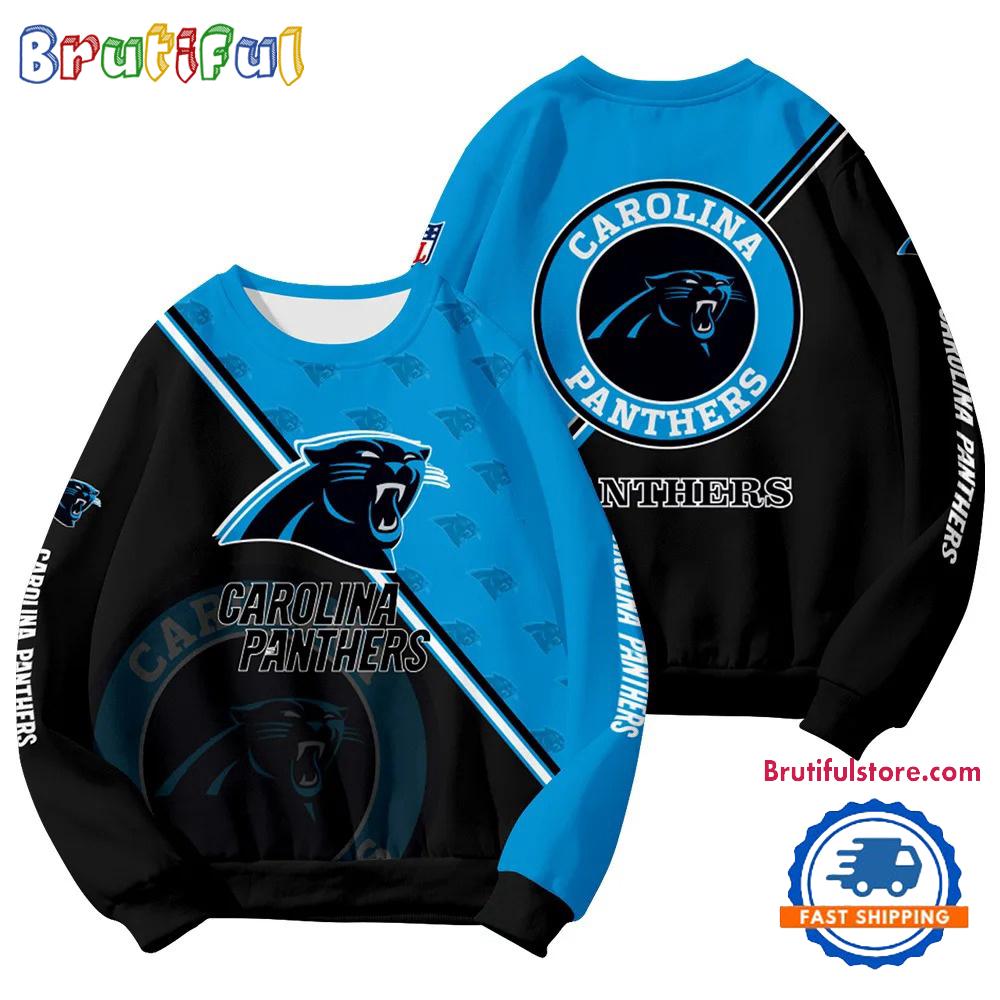 Carolina Panthers 2025 NFL Customized Round Neck Sweatshirt