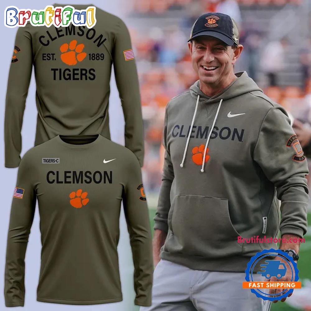 Clemson Tigers Football x Military Appreciation 2025 Long Sleeve Shirt