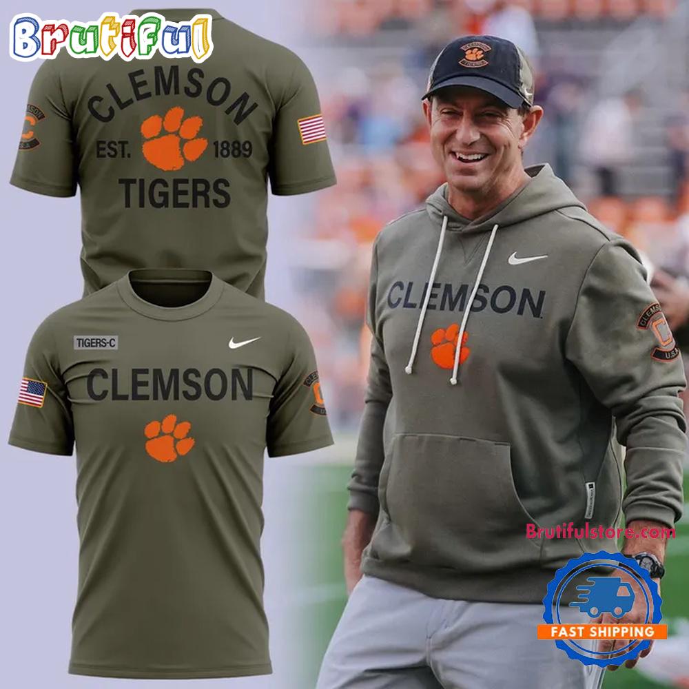 Clemson Tigers Football x Military Appreciation 2025 T Shirt