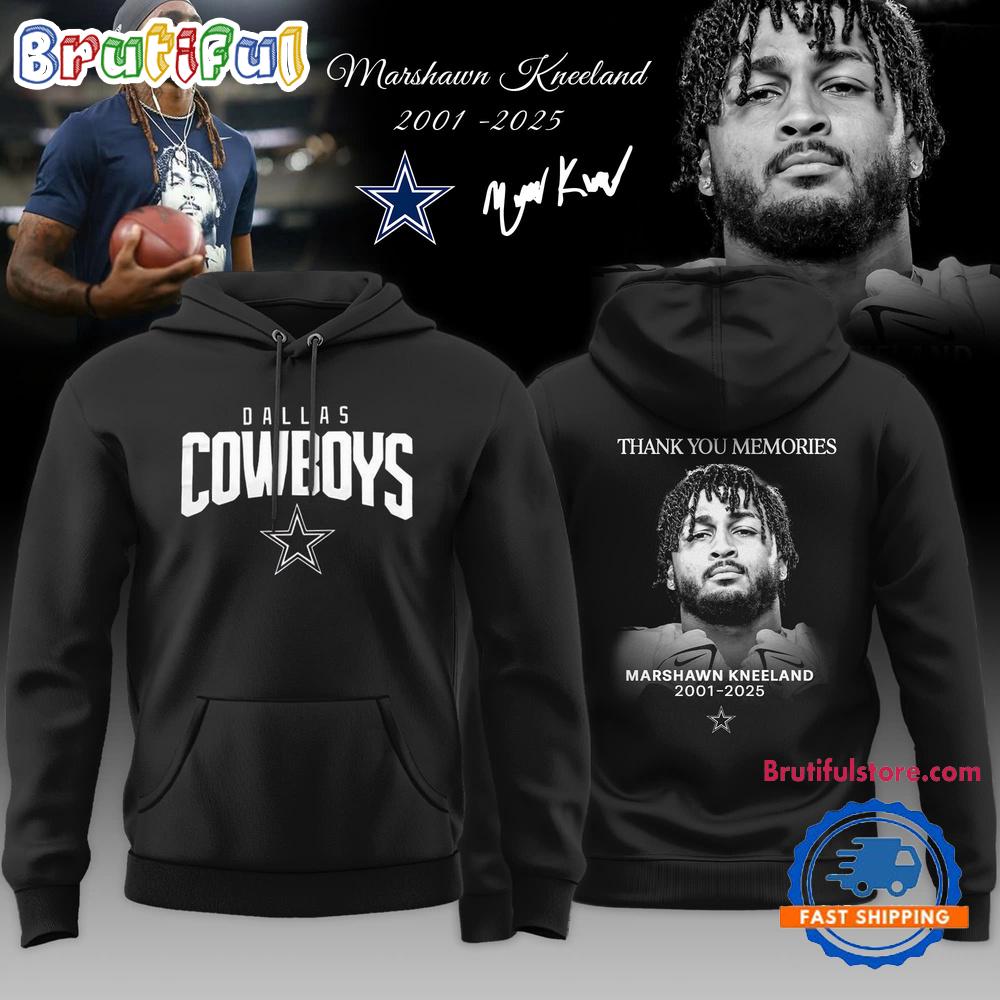 Dallas Cowboys Marshawn Kneeland Thank You Memories 2001-2025 Black Hoodie