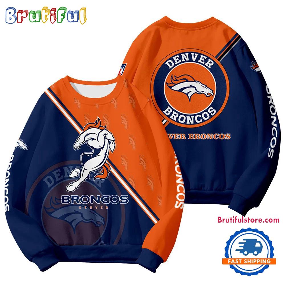 Denver Broncos 2025 NFL Customized Round Neck Sweatshirt