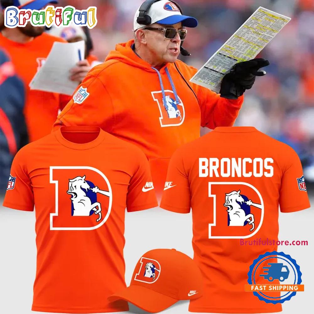 Denver Broncos 2025 NFL Throwback Orange T Shirt