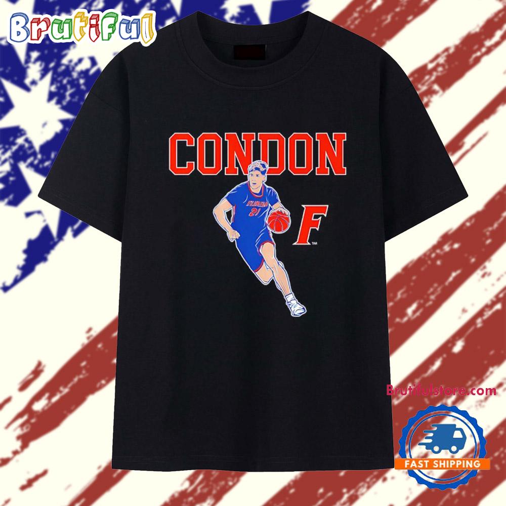 Florida Gators Basketball Alex Condon #21 Pose T Shirt