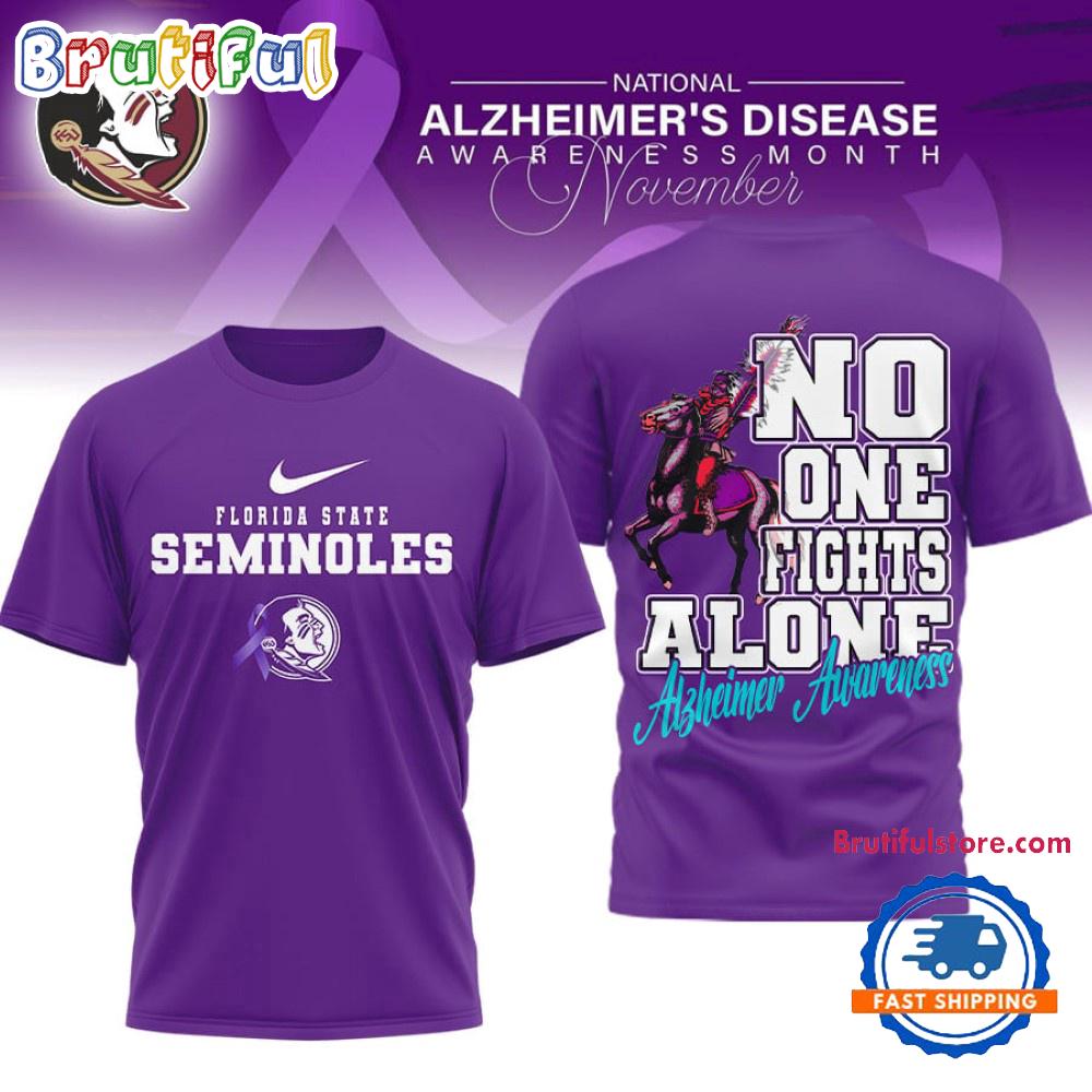 Florida State Seminoles NCAA Alzheimer Awareness November Unisex 3D Shirt