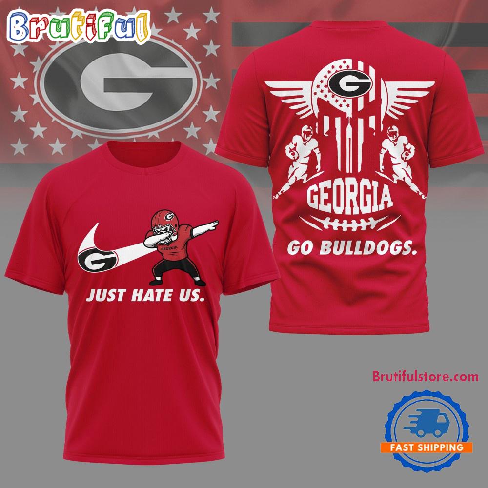 Georgia Bulldogs 2025 NCAA Just Hate Us Limited 3D Shirt