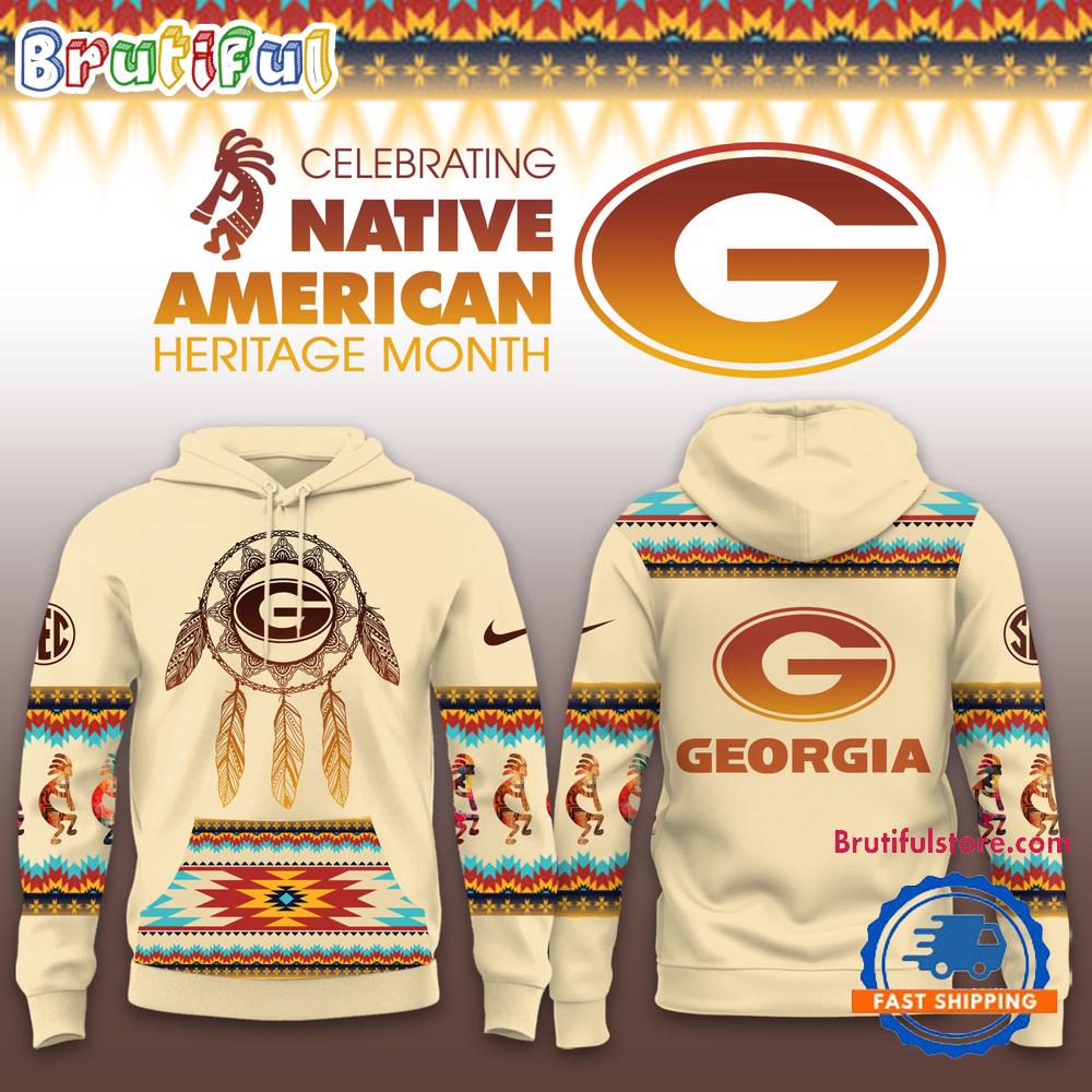 Georgia Bulldogs 2025 NCAA Native American Heritage Limited New Hoodie