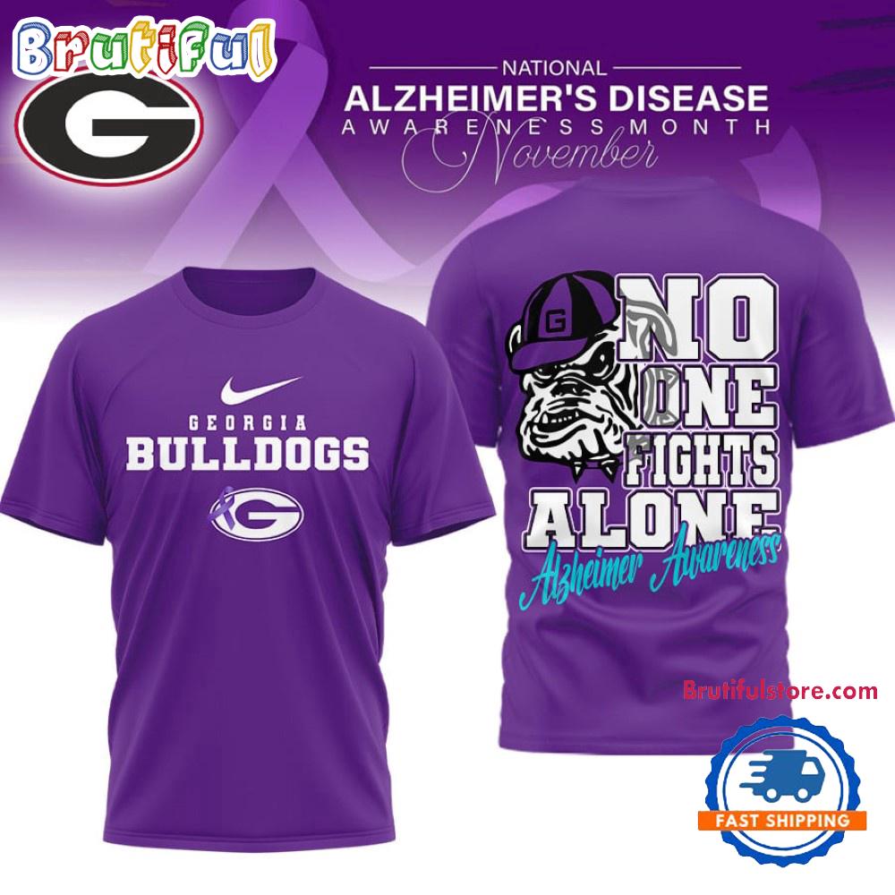 Georgia Bulldogs NCAA Alzheimer Awareness November Unisex 3D Shirt