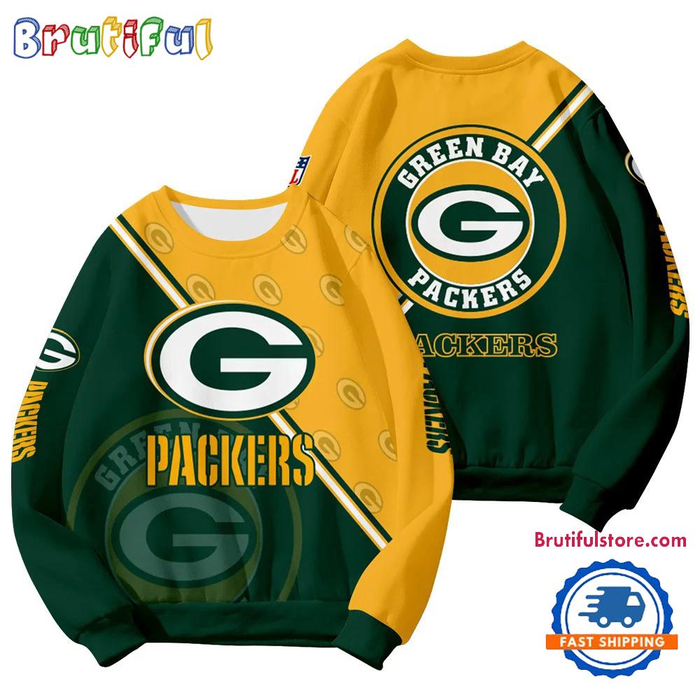 Green Bay Packers 2025 NFL Customized Round Neck Sweatshirt