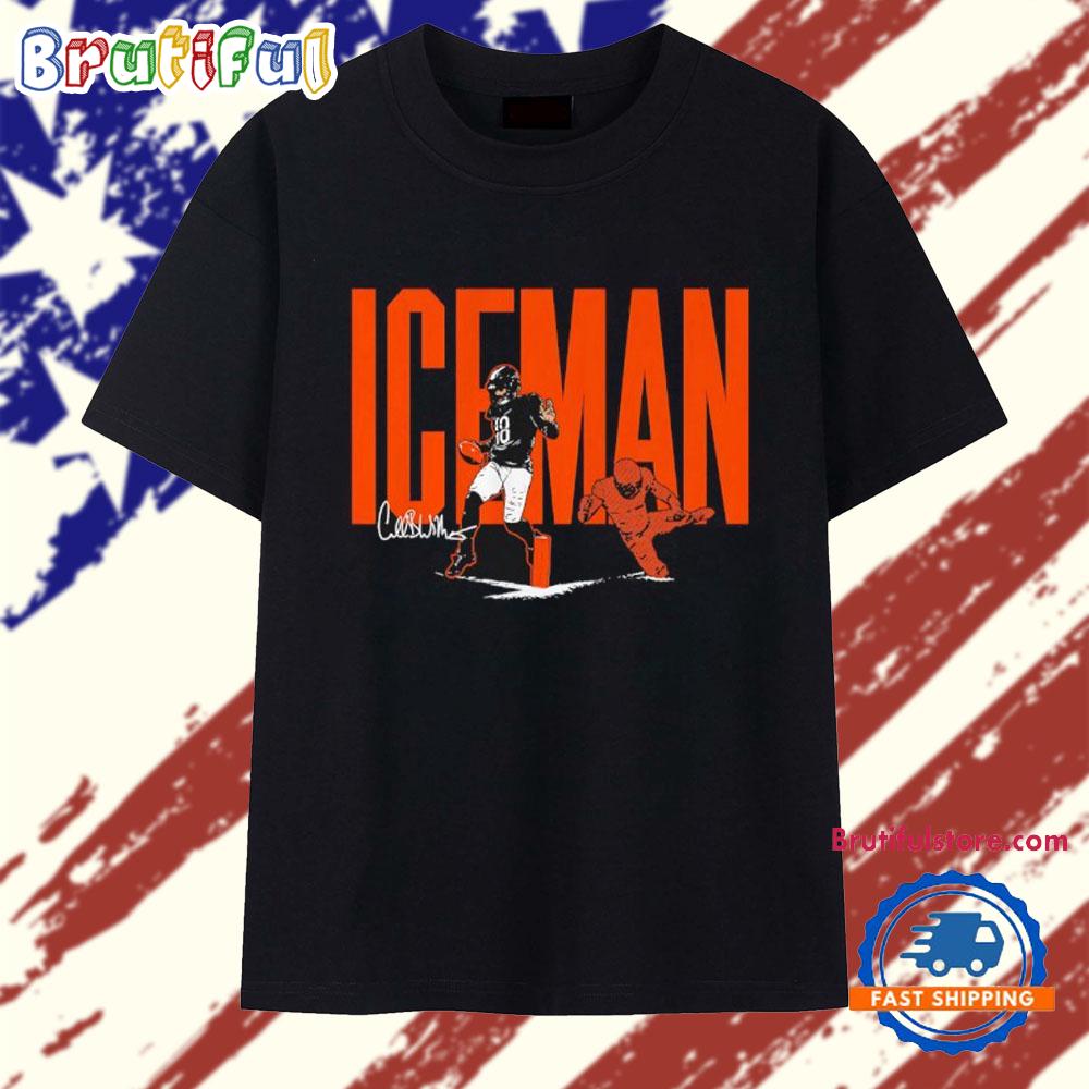 Iceman Caleb Williams Chicago Bears Signature T Shirt