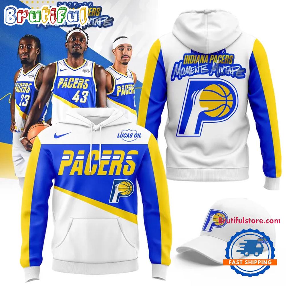 Indiana Pacers 2025-2026CITY EDITION Oversized Crewneck Hoodie