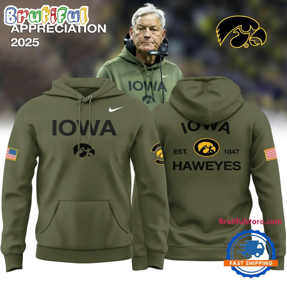 Iowa Hawkeyes Military Appreciation 2025 Special Hoodie Shirt