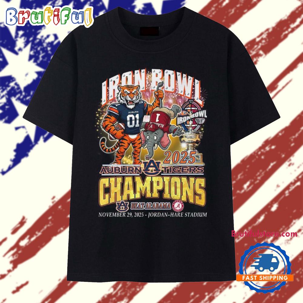 Iron Bowl Champions 2025 Auburn Tigers Beat Alabama Crimson Tide T Shirt