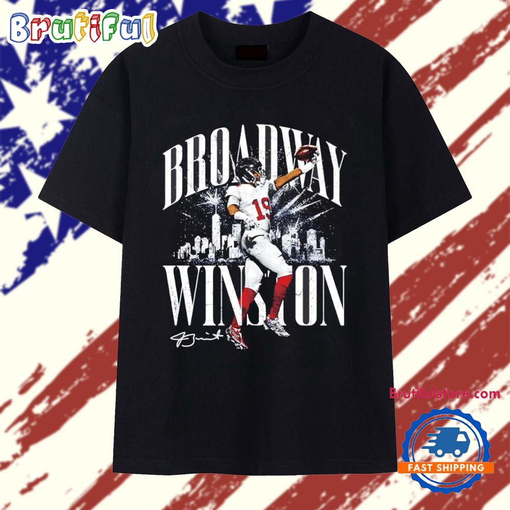 Jameis Winston New York Giants Broadway Winston city skyline T Shirt