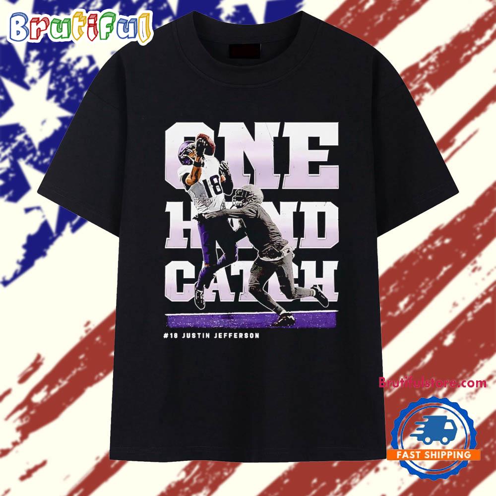 Justin Jefferson one hand catch Minnesota Vikings T Shirt