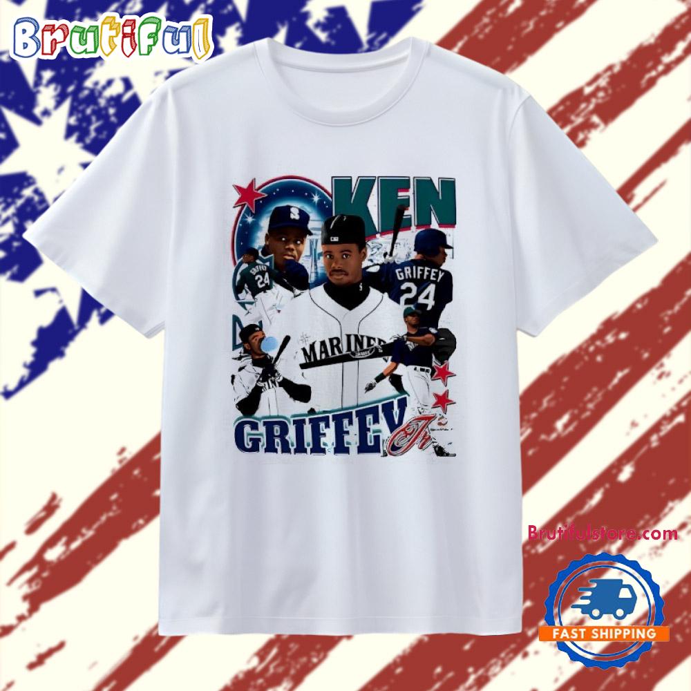 Ken Griffey Jr. Seattle Mariners Signature Graphic T Shirt