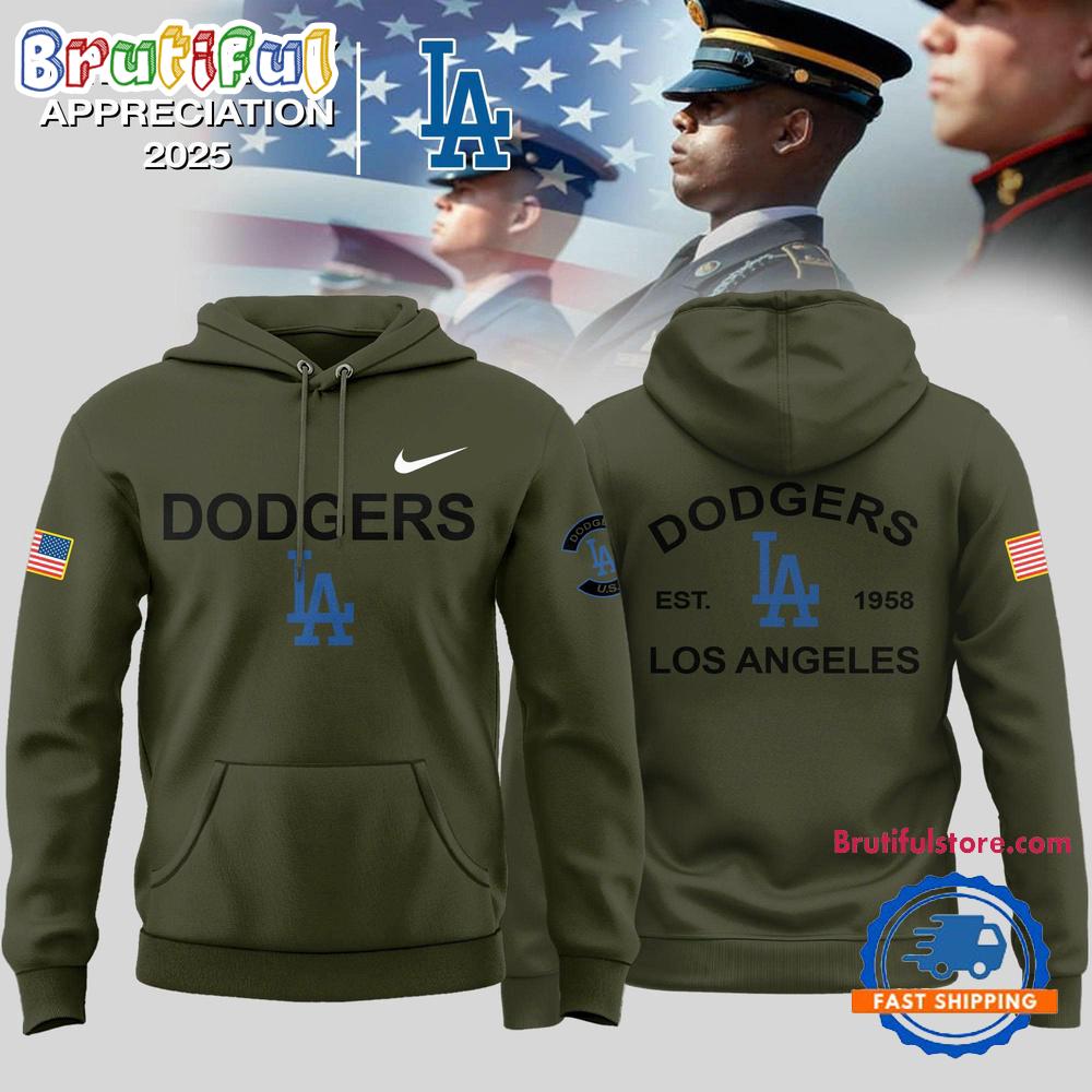 Los Angeles Dodgers 2025 Military Appreciation Limited Edition Hoodie