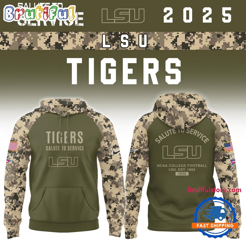 LSU Tigers 2025 NCAA Salute To Service Limited New Hoodie