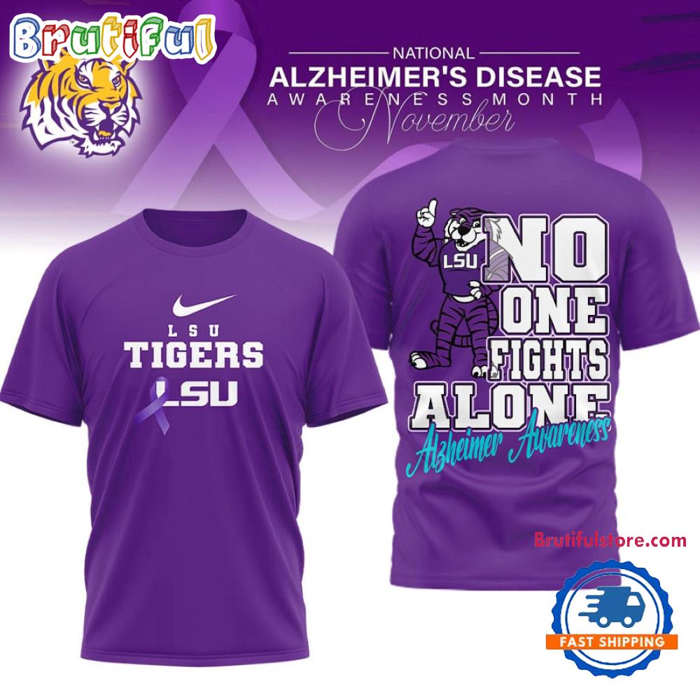 LSU Tigers NCAA Alzheimer Awareness November Unisex 3D Shirt