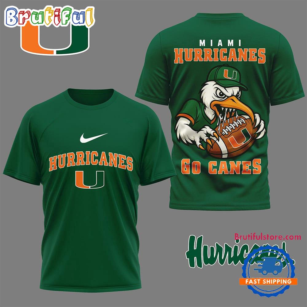 Miami Hurricanes NCAA Nation Gear Limited 3D Shirt