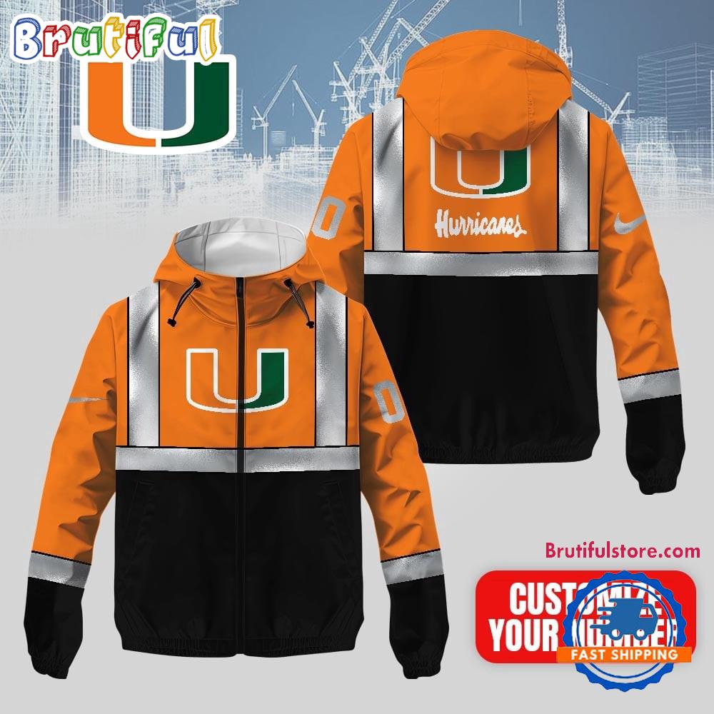 Miami Hurricanes NCAA Safety Windbreaker Jacket
