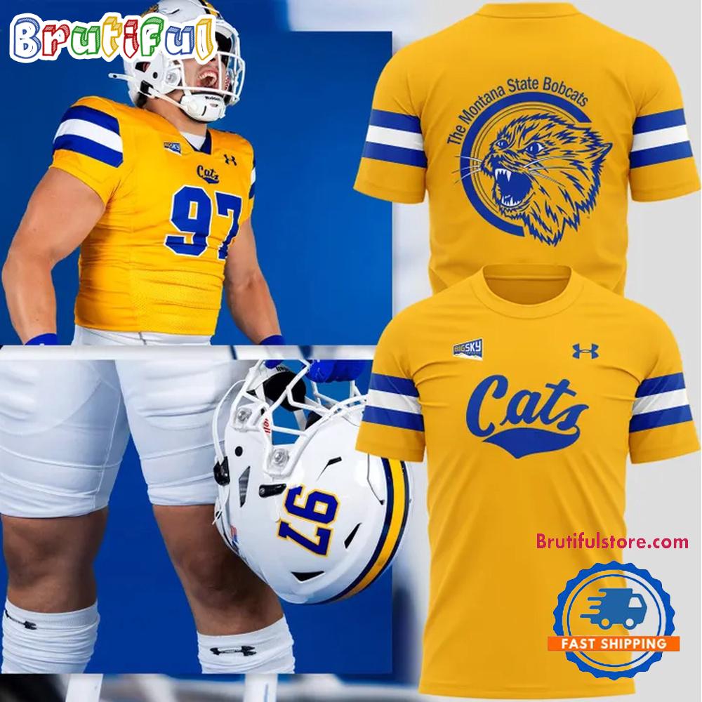 Montana State Bobcats 2025 Football Gold Rush T Shirt