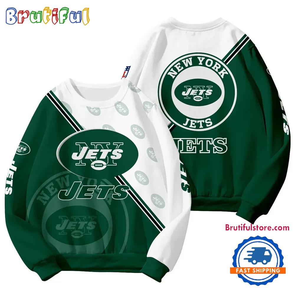 New York Jets 2025 NFL Customized Round Neck Sweatshirt