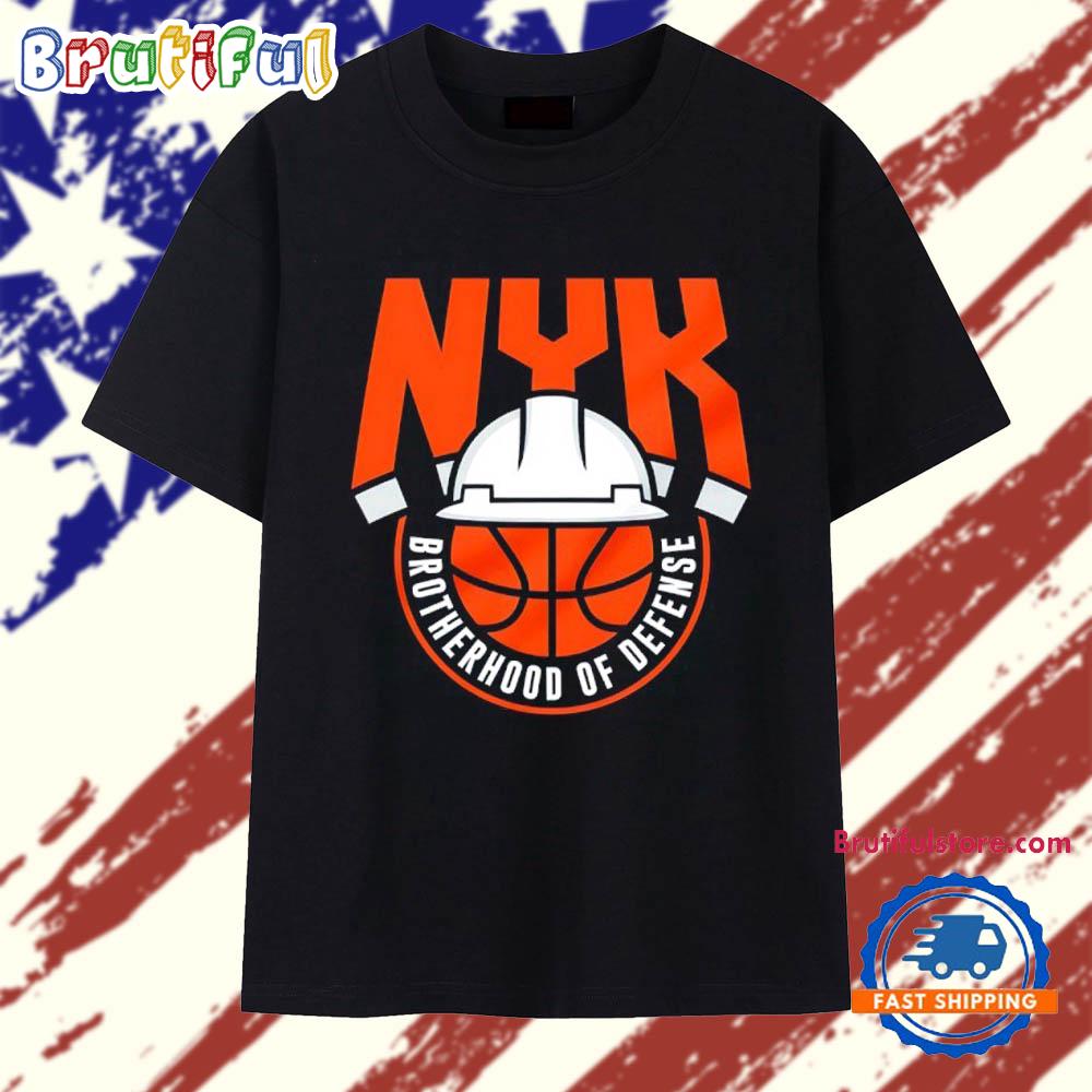 NYK Brotherhood of Defense New York Knicks Logo T Shirt