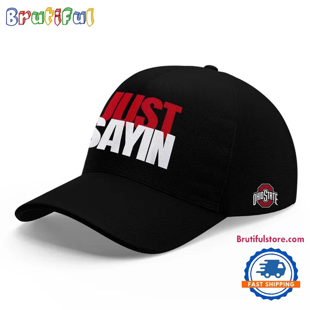 Ohio State Buckeyes Football Julian Sayin Just Sayin 2025 Black Cap