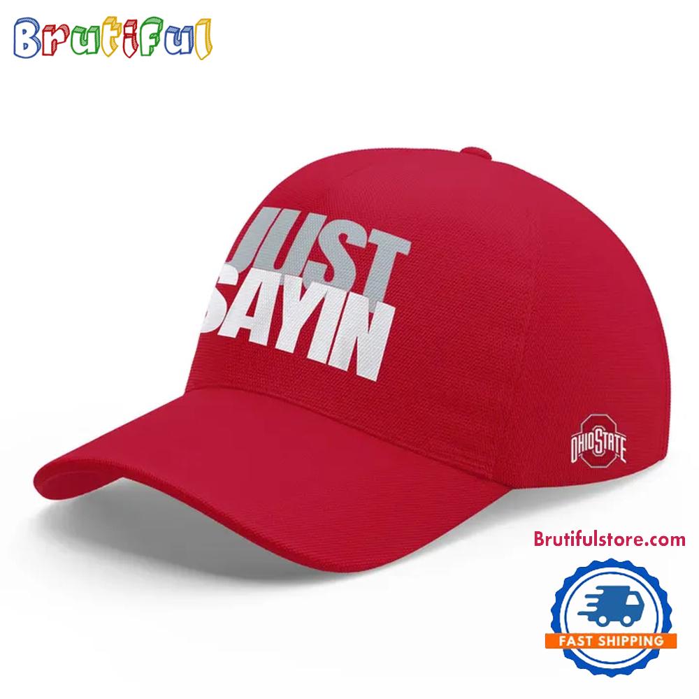 Ohio State Buckeyes Football Julian Sayin Just Sayin 2025 Red Cap