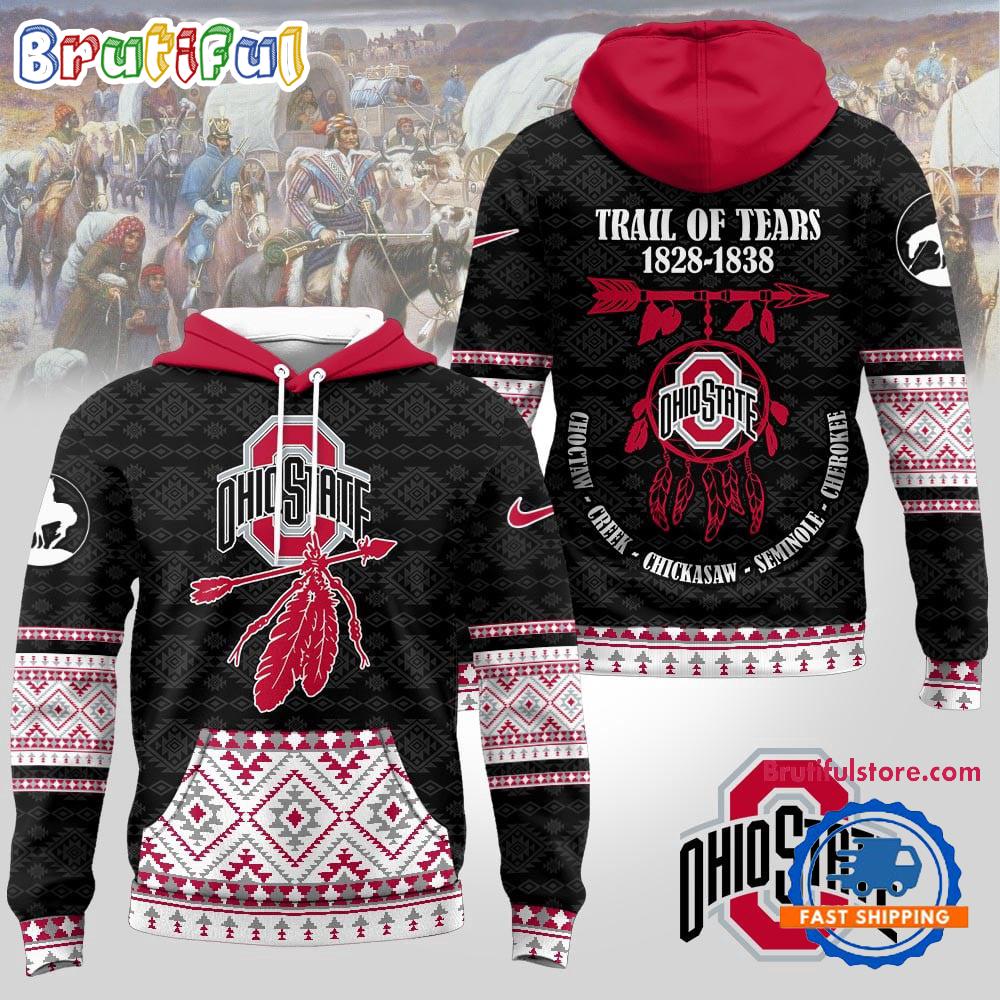 Ohio State Buckeyes NCAA Trail of Tears Awareness 1828-1838 Limited Hoodie Shirt