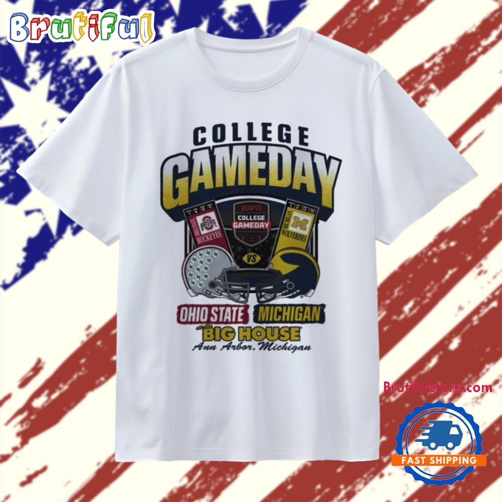 Ohio State vs Michigan 2025 College Gameday At The Big House T Shirt