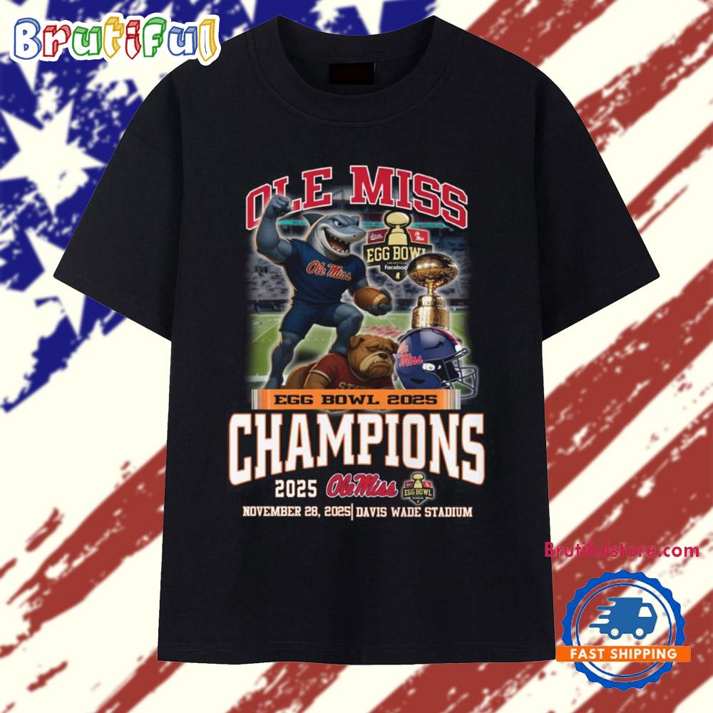 Ole Miss Rebels Egg Bowl Champions 2025 Winner T Shirt