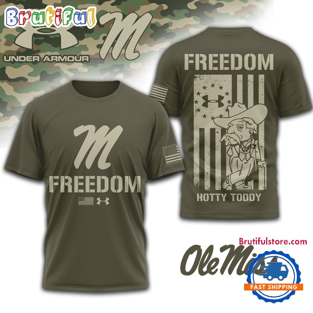 Ole Miss Rebels NCAA Freedom Under Armour Limited Edition 3D Shirt