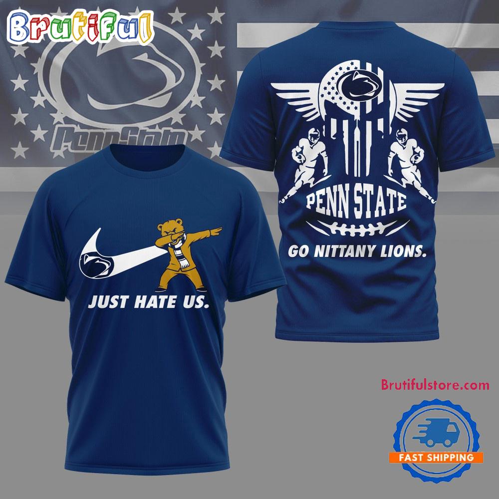 Penn State Nittany Lions 2025 NCAA Just Hate Us Limited 3D Shirt