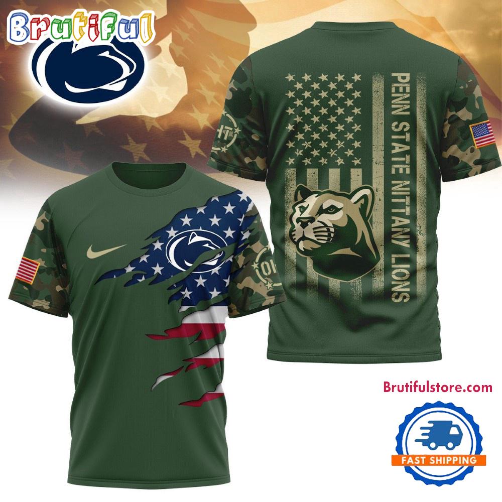 Penn State Nittany Lions 2025 NCAA Veteran Limited 3D Shirt
