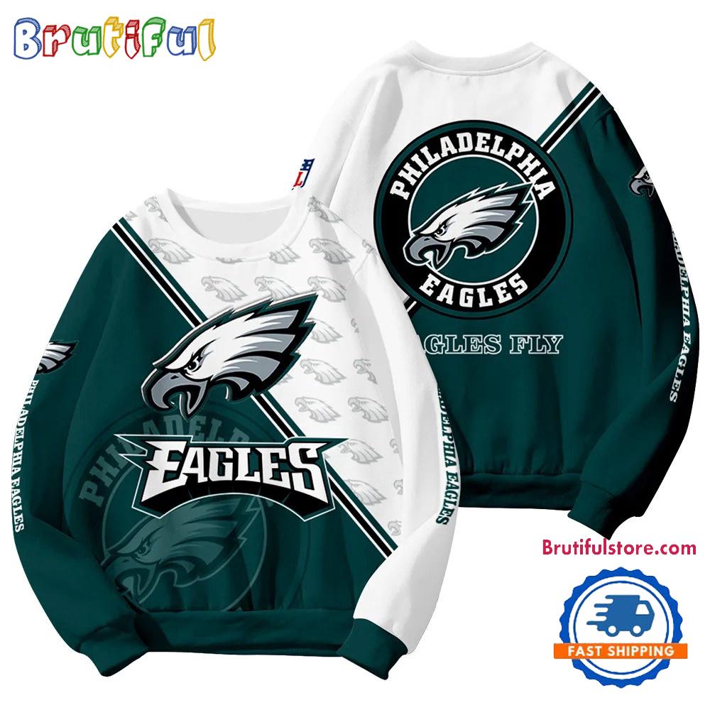 Philadelphia Eagles 2025 NFL Customized Round Neck Sweatshirt