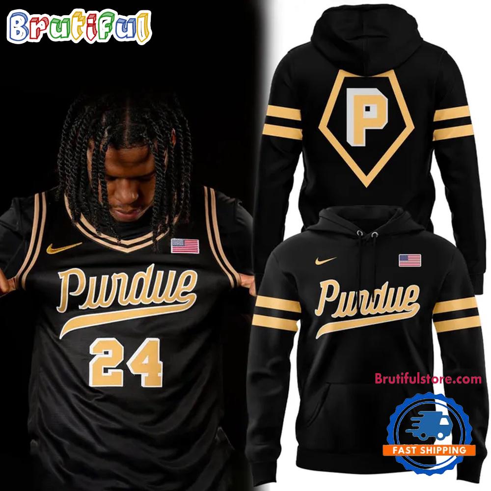 Purdue Boilermakers Basketball Night Mode Uniform Hoodie