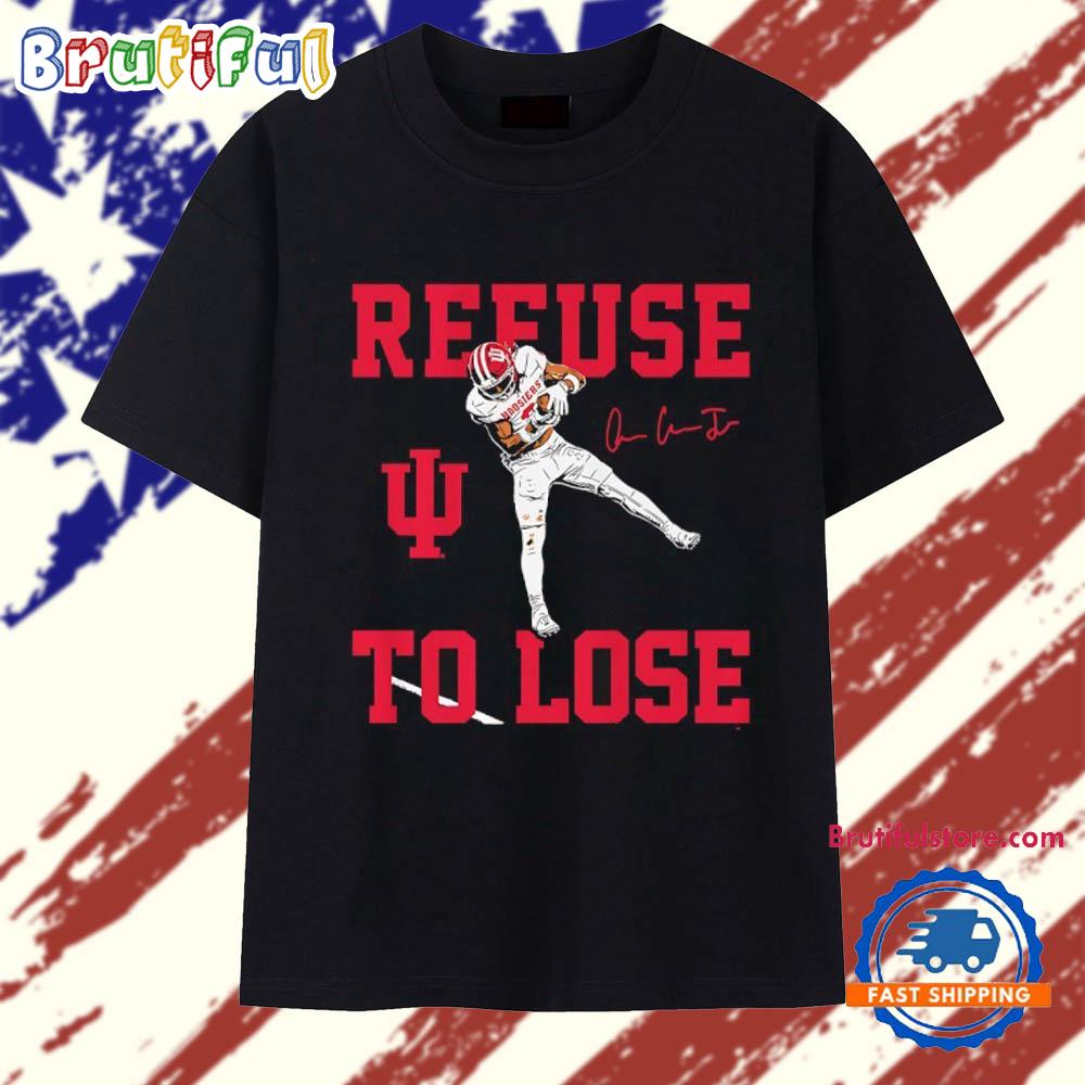 Refuse to lose Indiana Hoosiers Football Omar Cooper Jr. signature T Shirt
