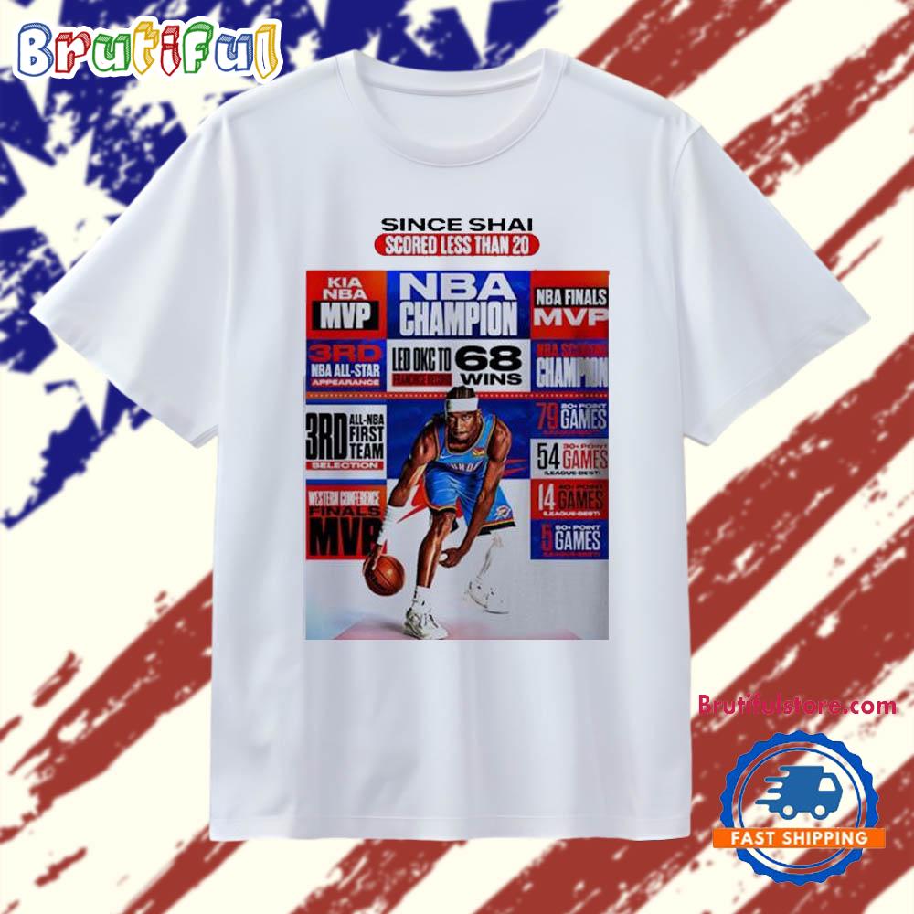 Shai Gilgeous Alexander OKC Thunder Wins All Achievements Career T Shirt