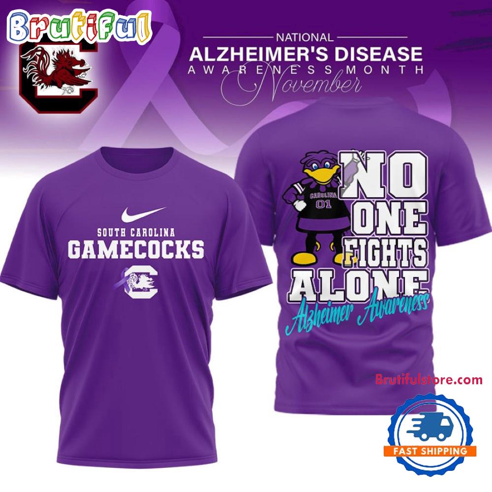 South Carolina Gamecocks NCAA Alzheimer Awareness November Unisex 3D Shirt