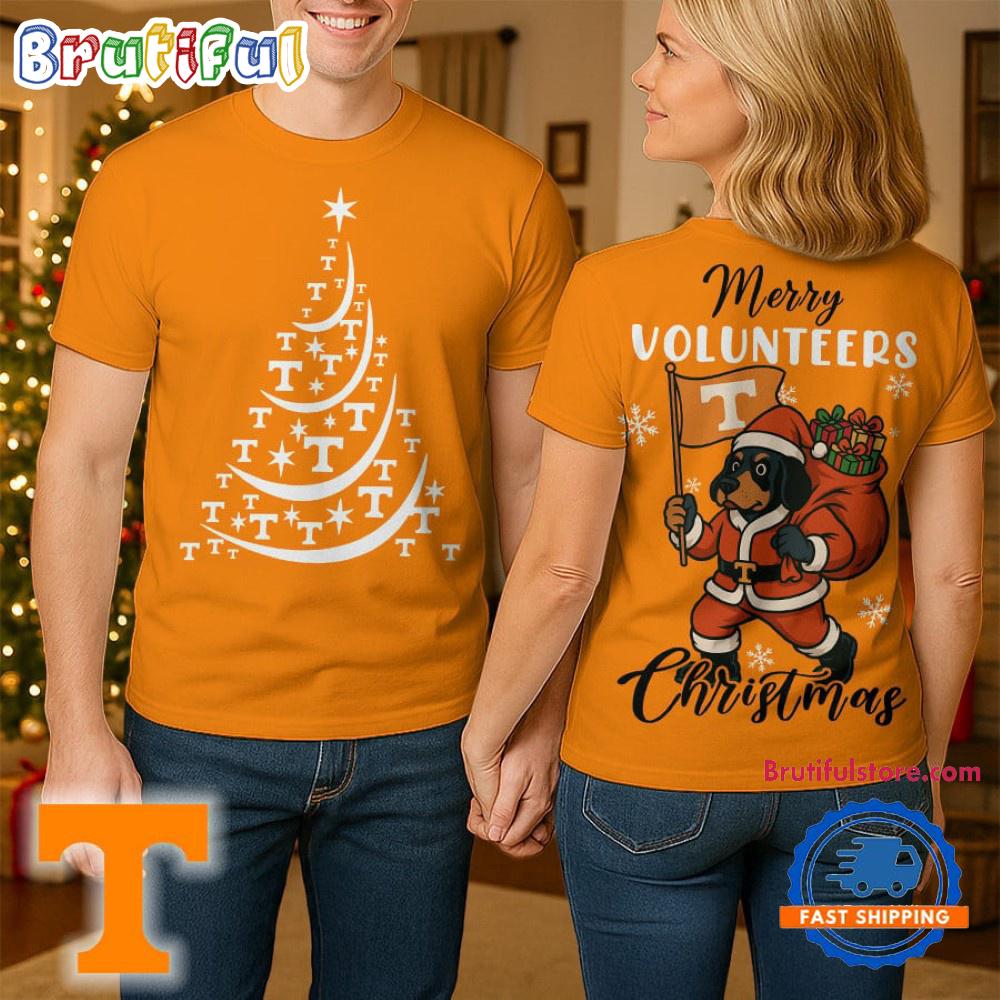 Tennessee Volunteers 2025 NCAA Merry Christmas Unisex 3D Shirt