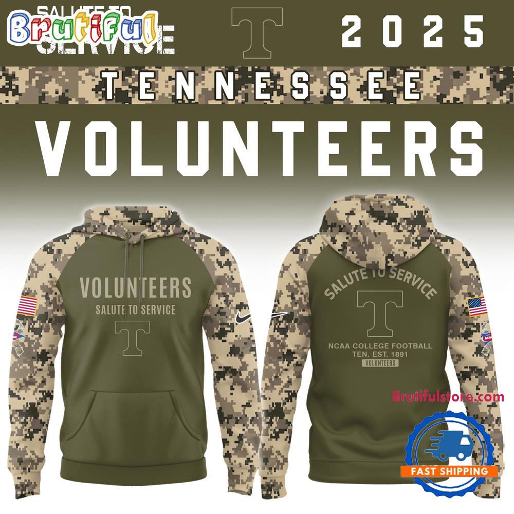 Tennessee Volunteers 2025 NCAA Salute To Service Limited New Hoodie