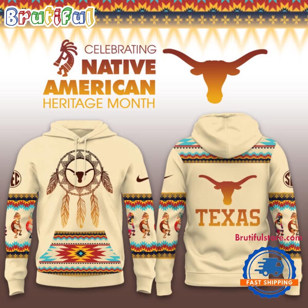 Texas Longhorns 2025 NCAA Native American Heritage Limited New Hoodie