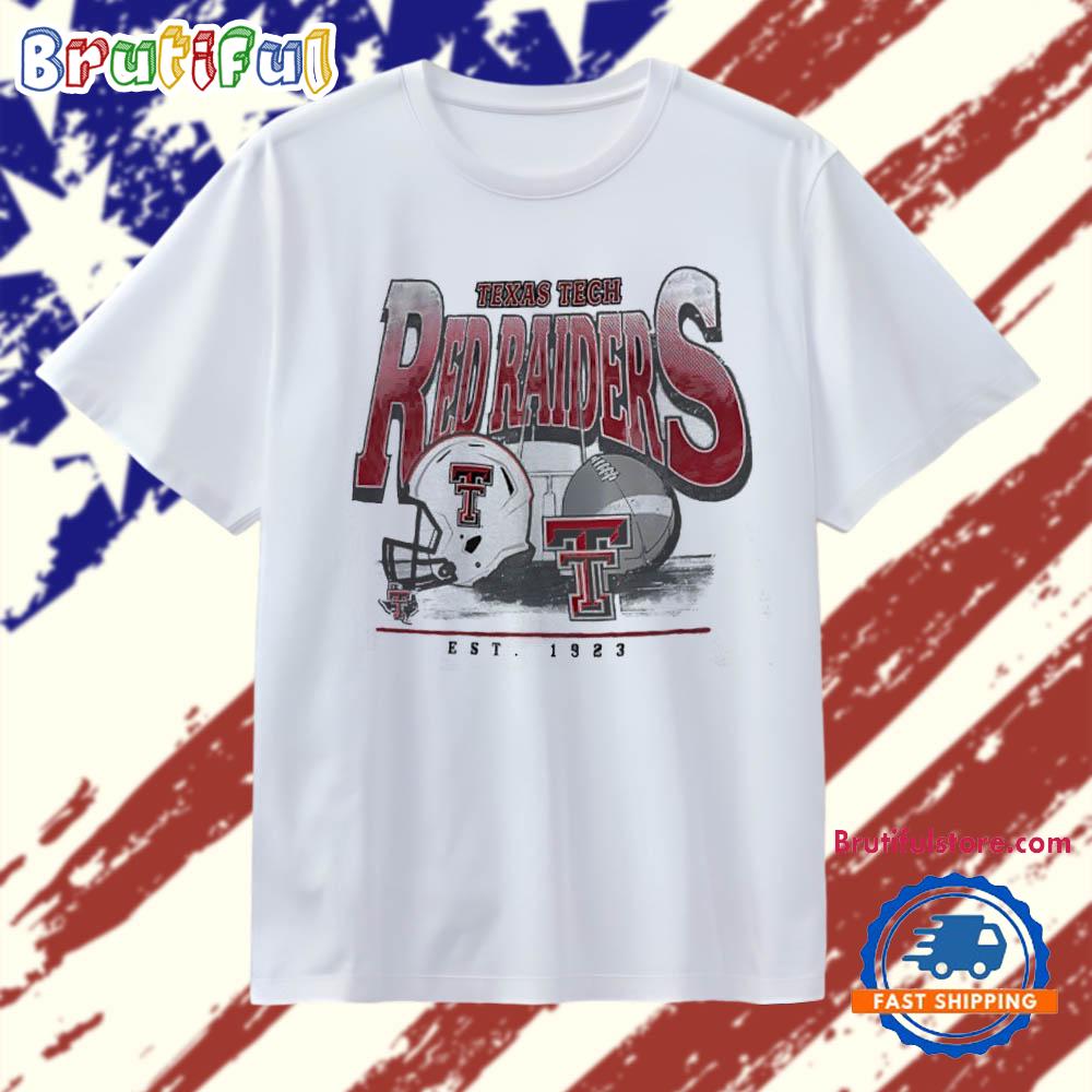 Texas Tech Red Raiders Football est 1923 Helmet Vintage T Shirt