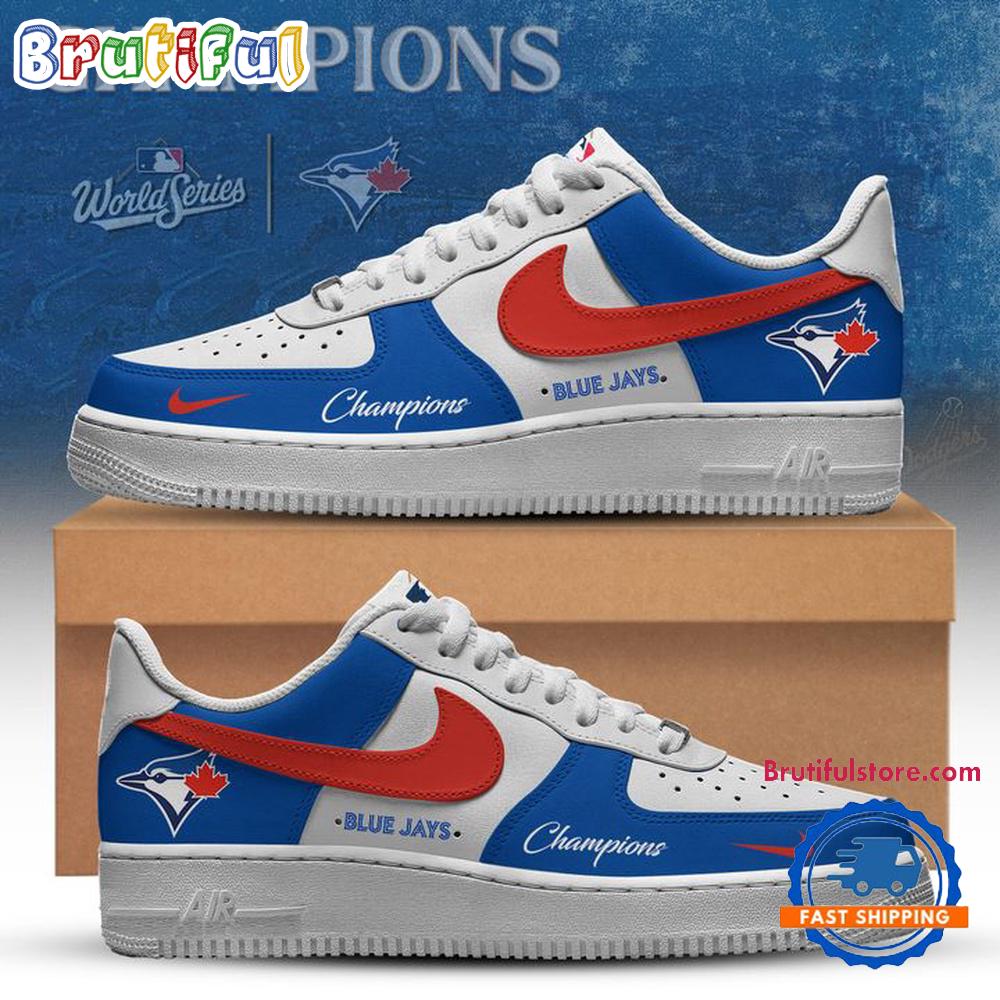 Toronto Blue Jays World Series Champions 2025 Limited Air Force 1 Sneaker Shoes